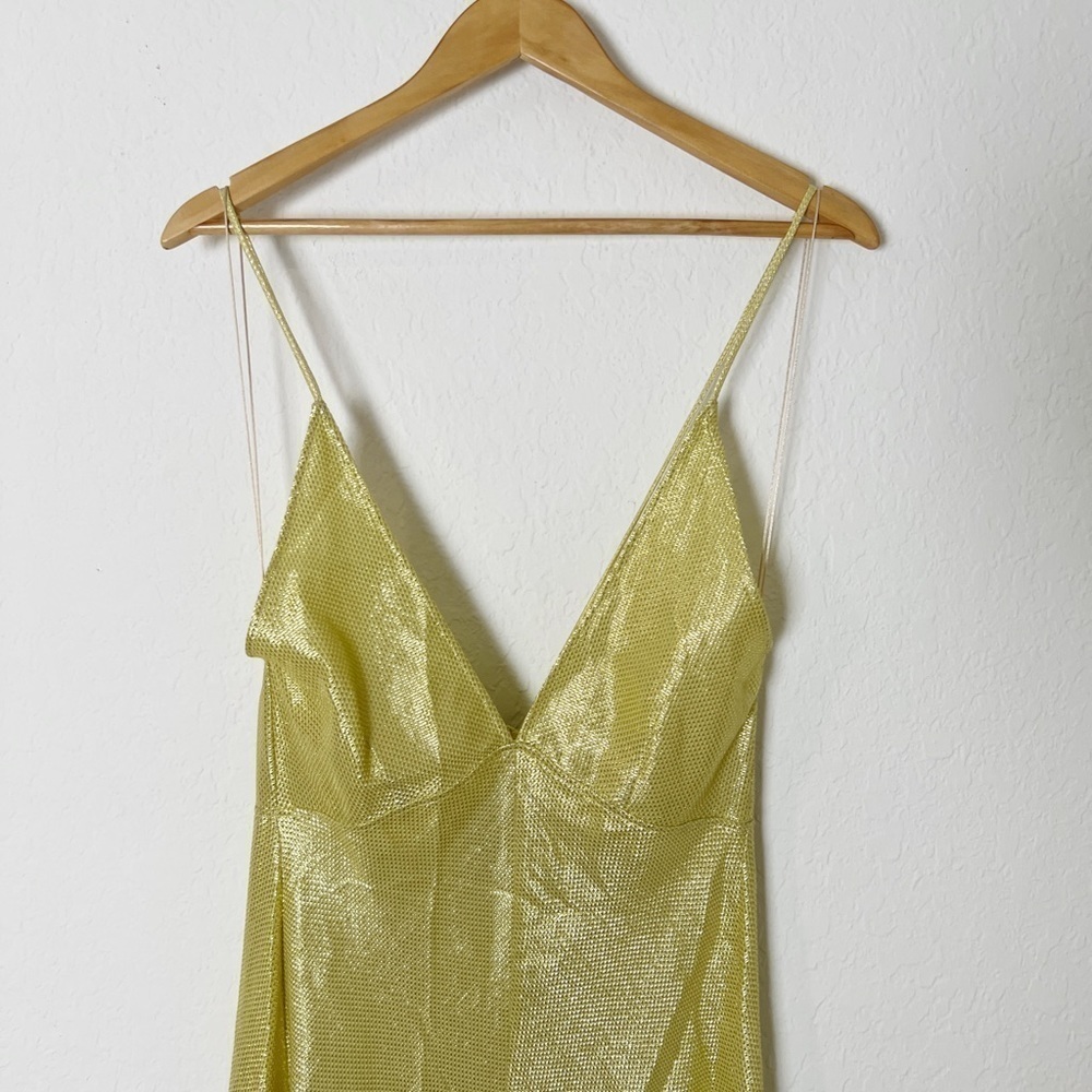Forte Forte metallic plunging v-neck dress - Picture 3 of 10
